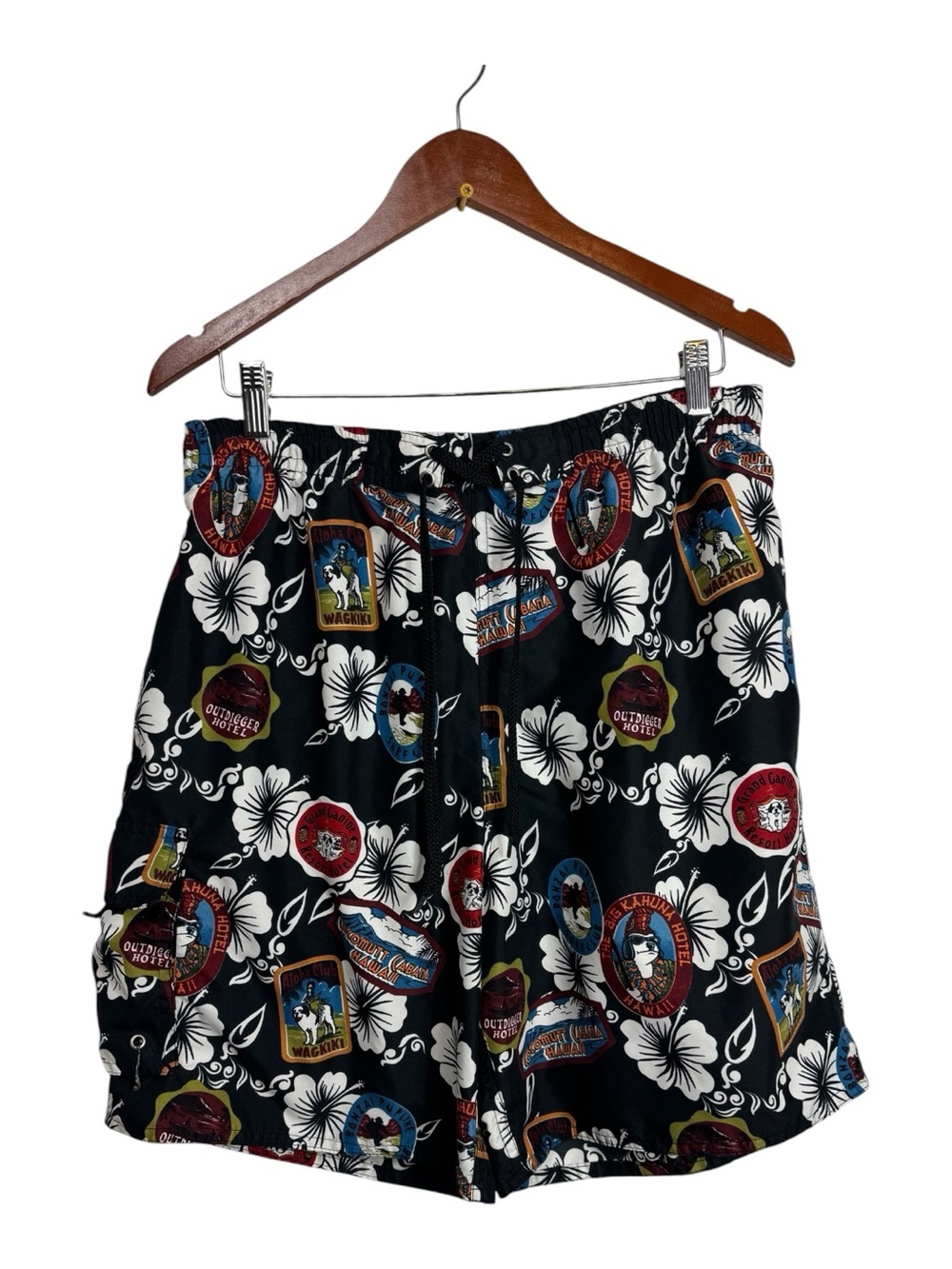 Big Dogs Outdigger Hotel Artwork Swim Shorts